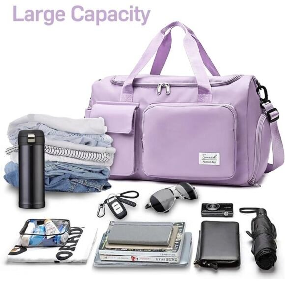 Sports Gym Bag with Shoes Compartment - Picture 5 of 6